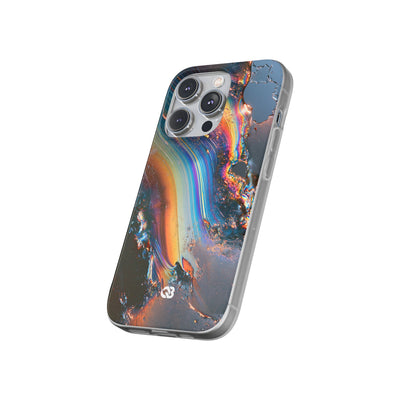 Prismatic Aura Flow · Lite Phone Case for iPhone ·  Blue
