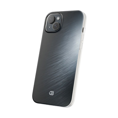 Grey Lite Phone Case for iPhone - Charcoal Brushed Steel