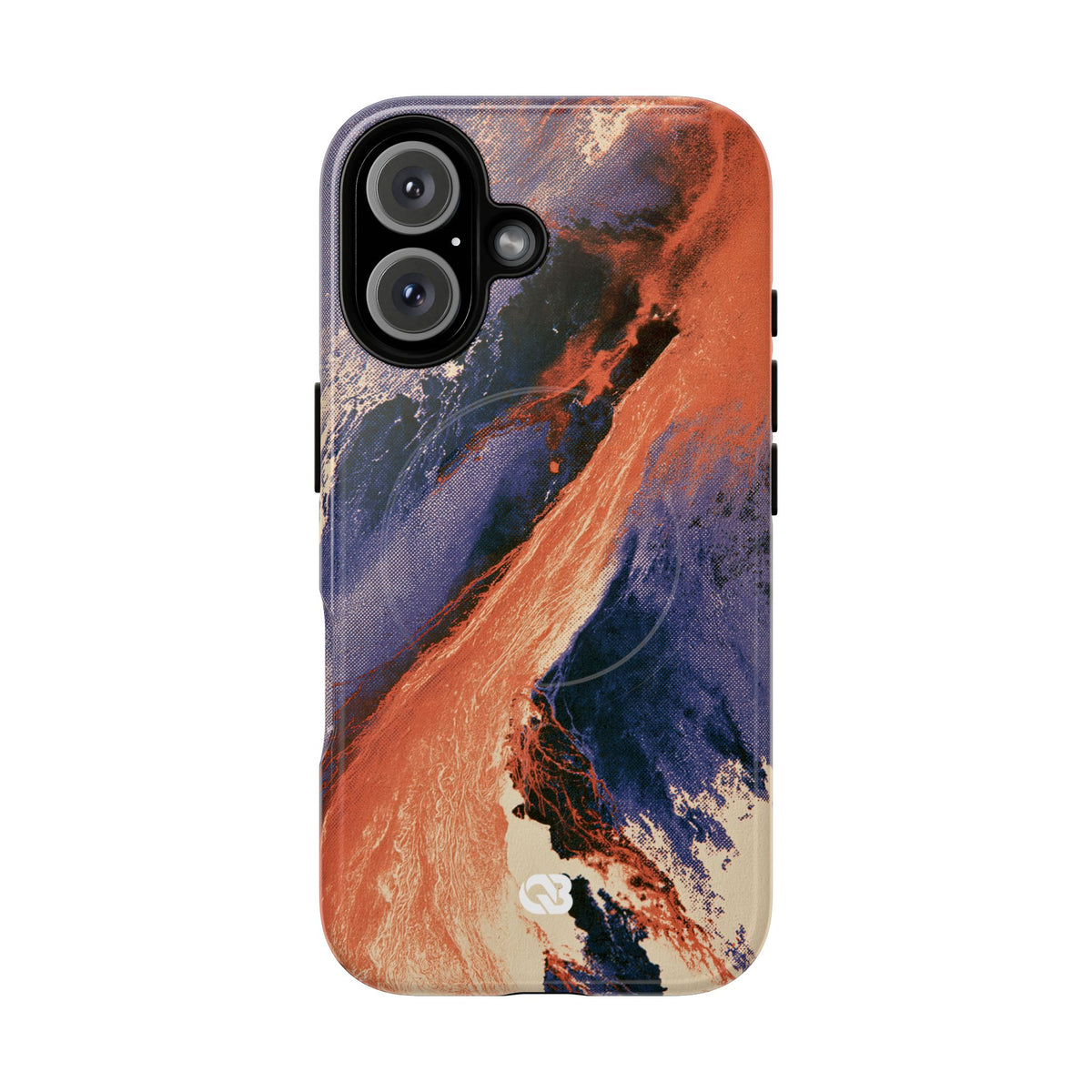 Solar Aura Drift · Tough 2.0 Magnetic Phone Case for iPhone · Orange