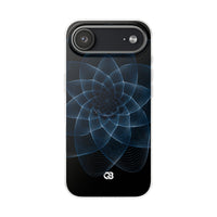 Blue Lite Phone Case for iPhone - Cobalt Geometric Bloom