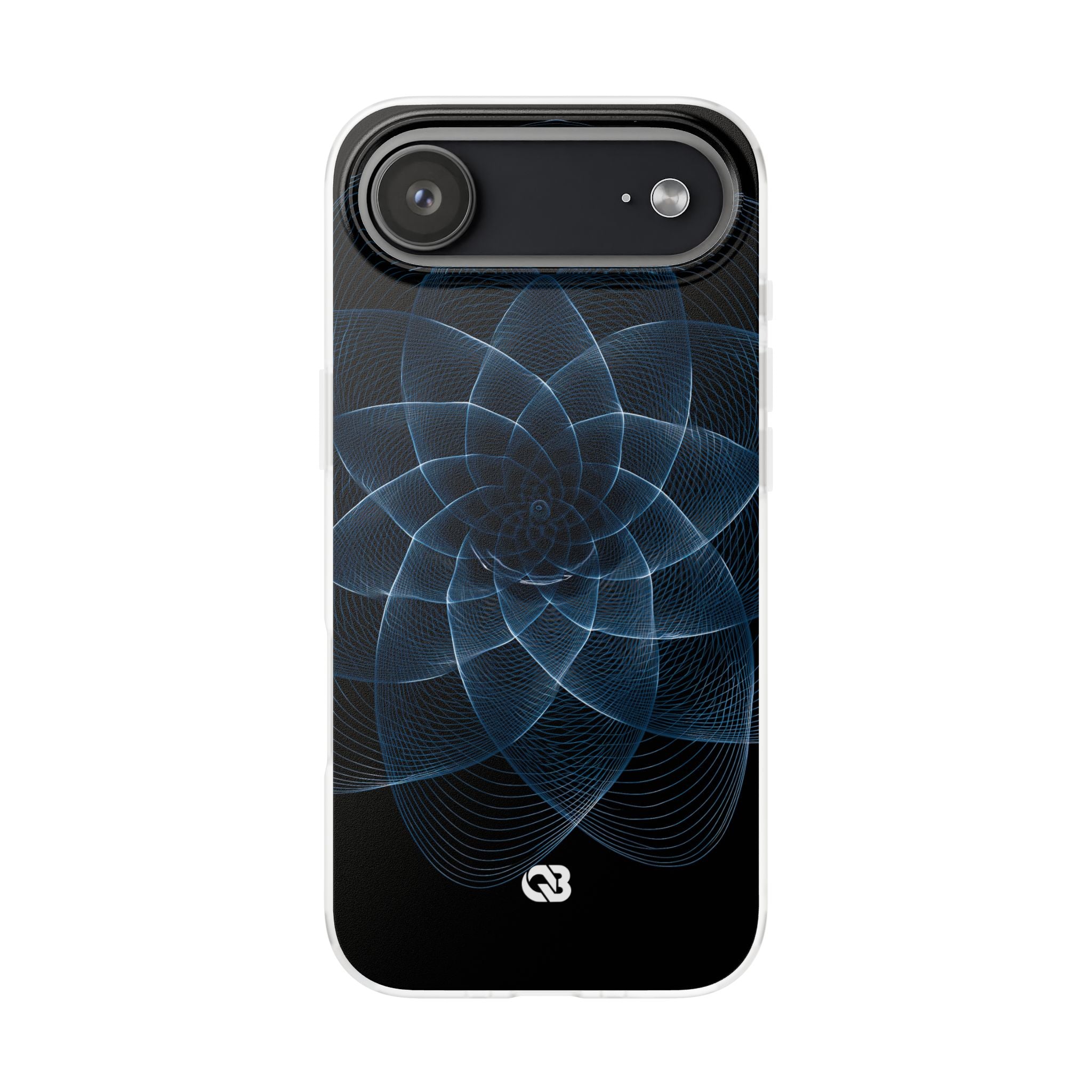 Blue Lite Phone Case for iPhone - Cobalt Geometric Bloom