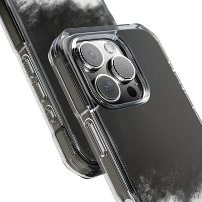 Crimson Void · Clear Impact Magnetic Phone Case for iPhone ·  Black