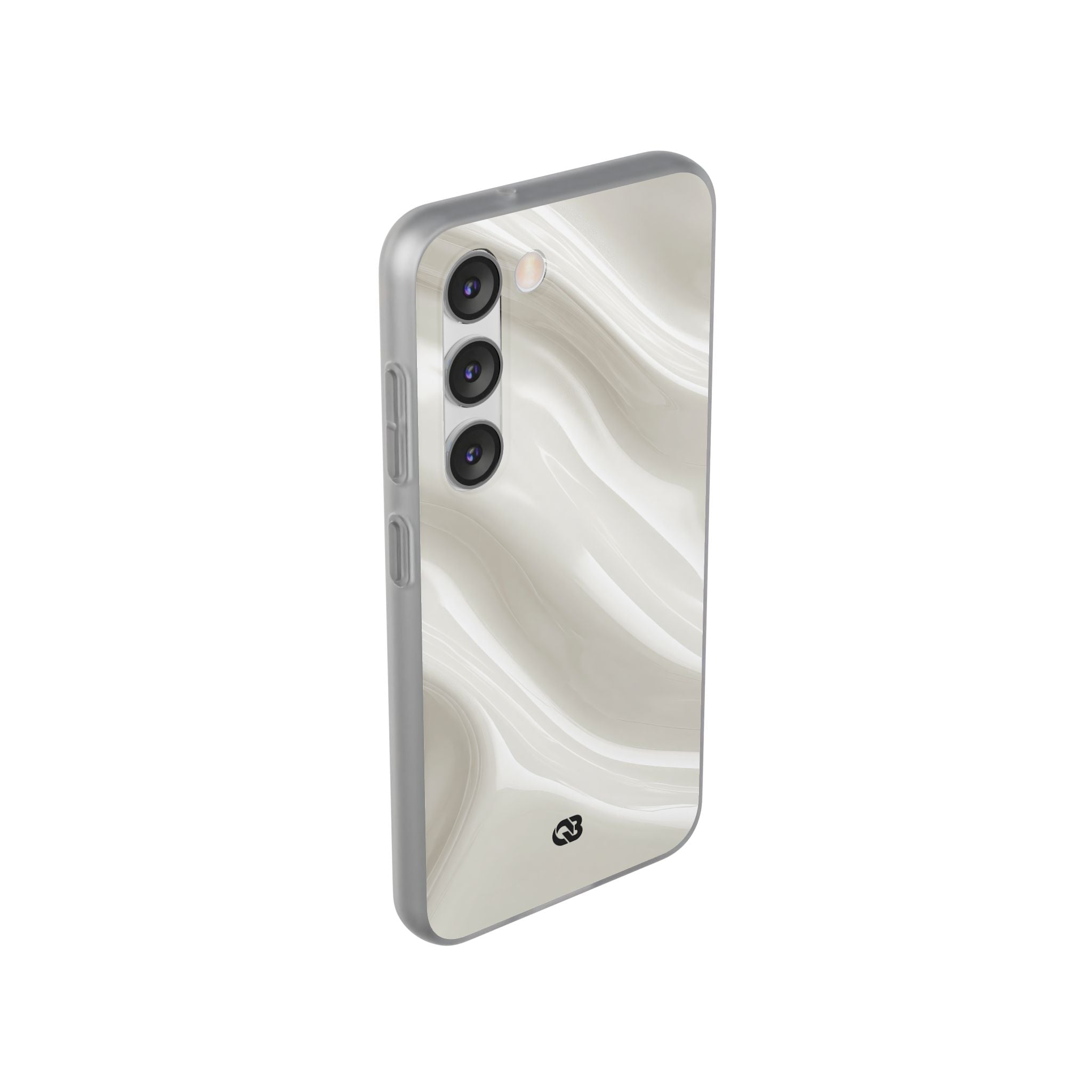 White Lite Phone Case for Samsung - Polished Ivory Wave