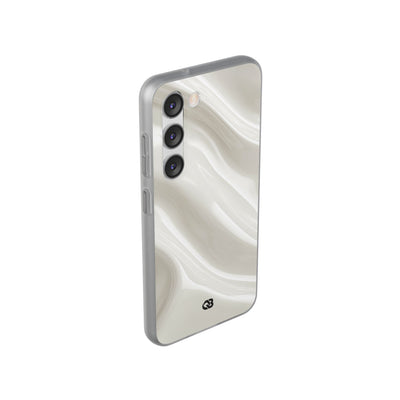 White Lite Phone Case for Samsung - Polished Ivory Wave