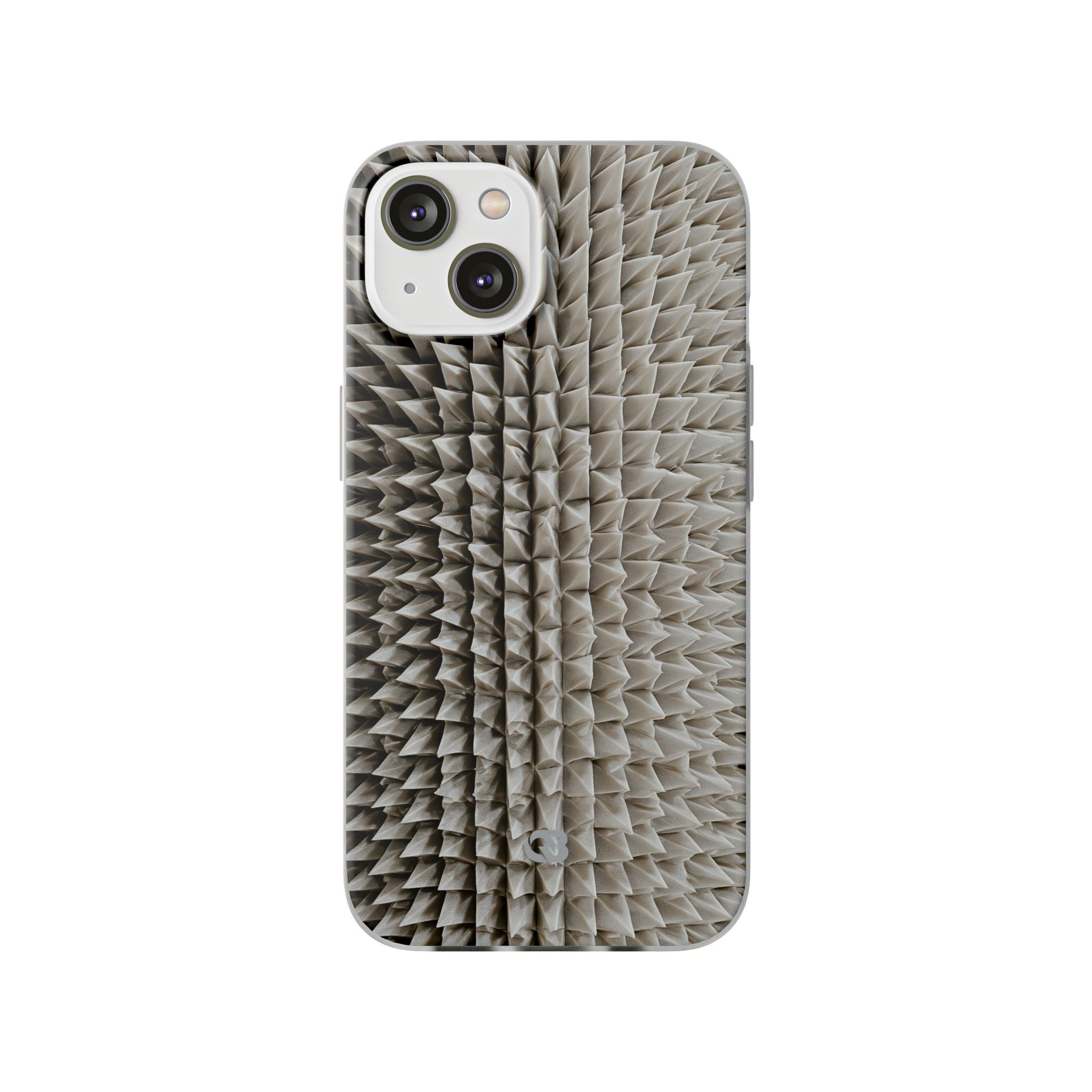 Beige Lite Phone Case for iPhone - Bone Spiked Grid