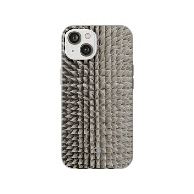 Beige Lite Phone Case for iPhone - Bone Spiked Grid
