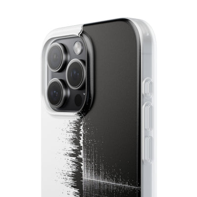 Black Lite Phone Case for iPhone - Static Signal Split