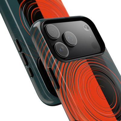 Teal Tough 2.0 Magsafe Phone Case for iPhone - Burnt Slate Radial