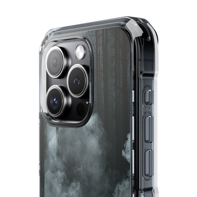 Shadowed Pine Mist · Clear Impact Magnetic Phone Case for iPhone ·  Black