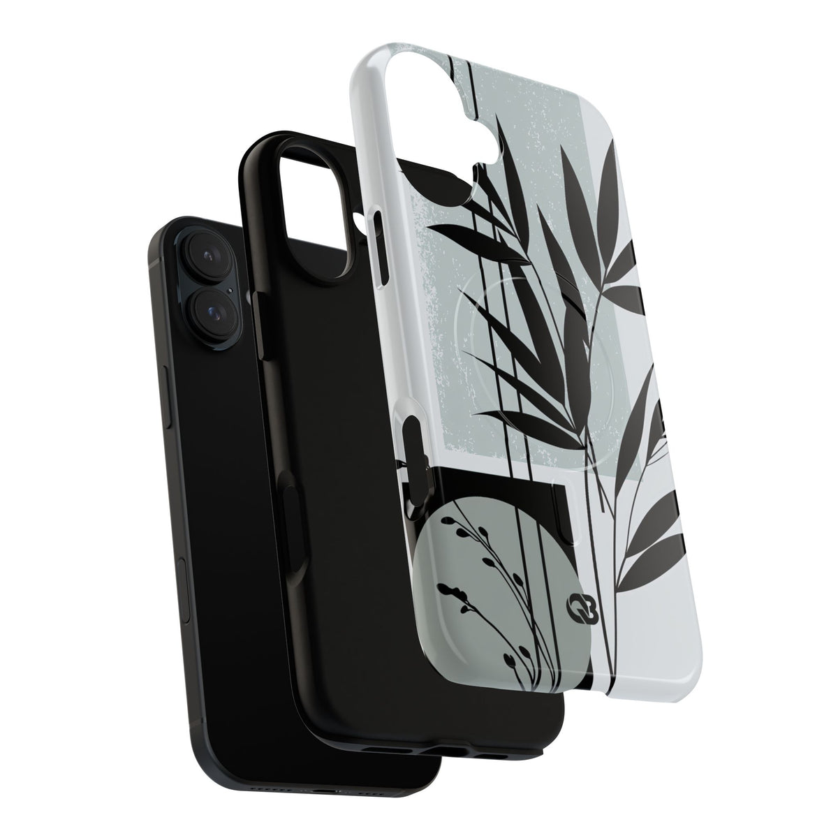 Zen Bamboo Silhouette · Tough 2.0 Magnetic Phone Case for iPhone · Green