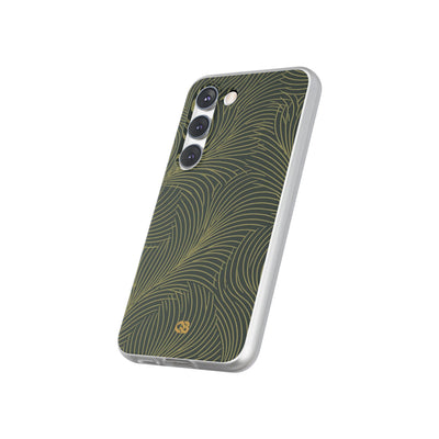 Green Lite Phone Case for Samsung - Dark Olive Plume