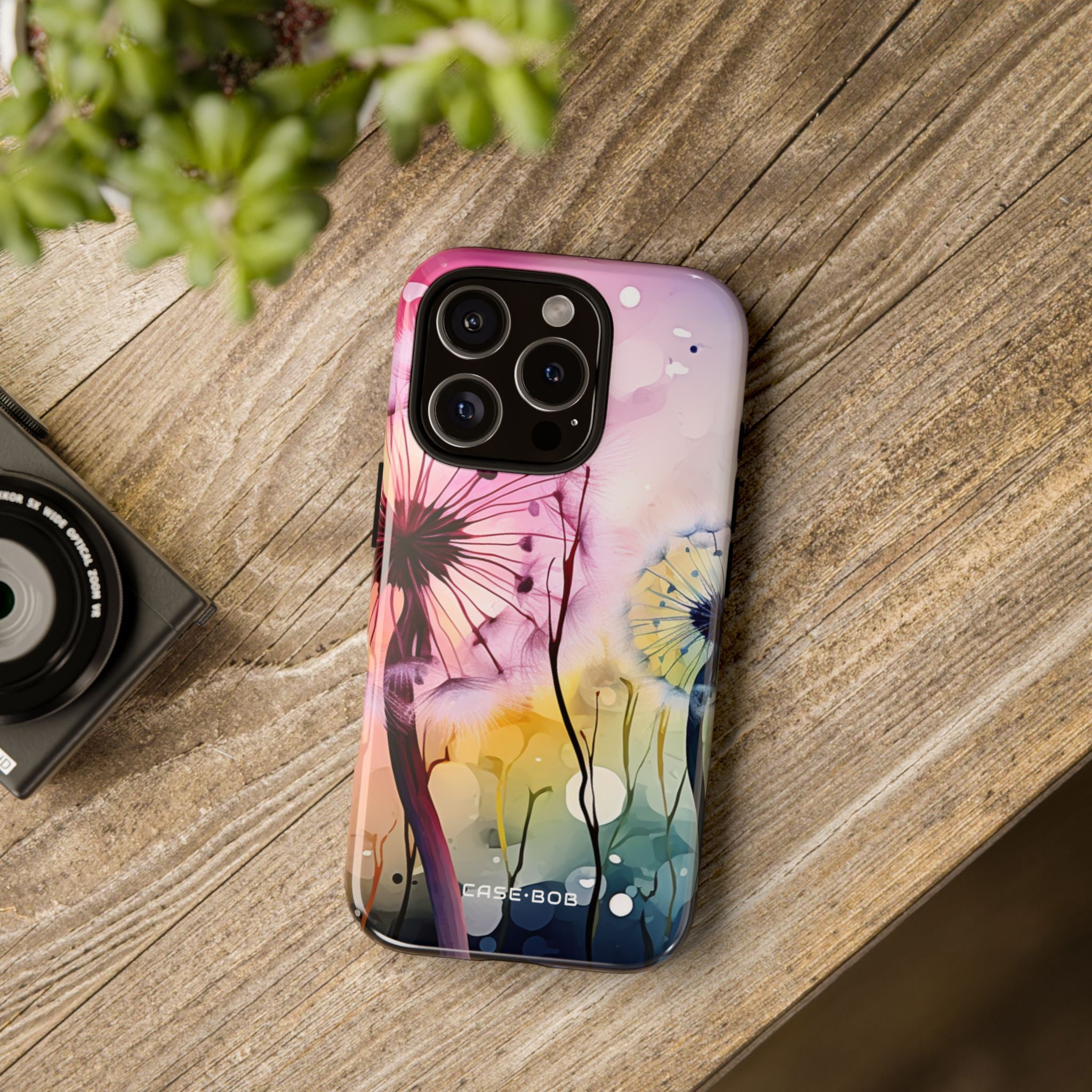 Pinker Löwenzahn Glow iPhone 16 Pro Case - Tough