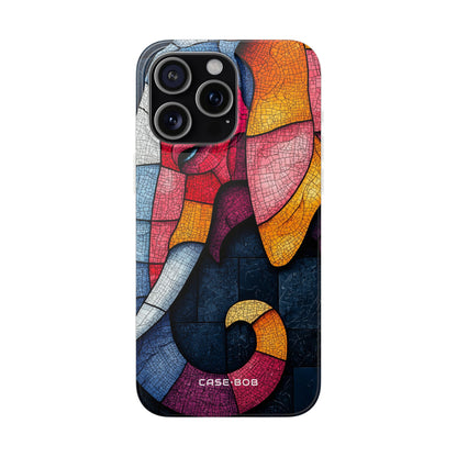 Elephant Mosaic iPhone 15 Pro Max Case - Soft