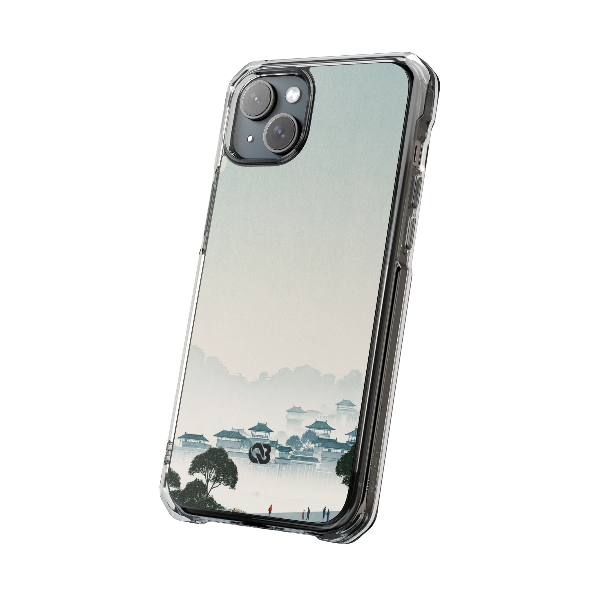 Blue Impact MagSafe Phone Case for iPhone - Mist Valley Pagoda