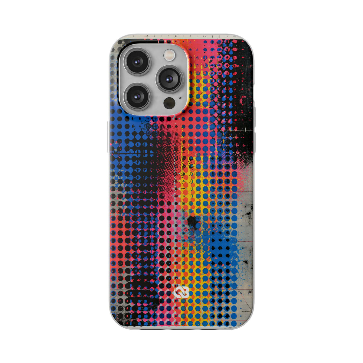 Chromatic Halftone Grid · Lite Phone Case for iPhone ·  Blue