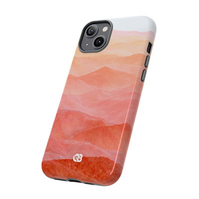 Alpenglow Ridge Vista · Tough Phone Case for iPhone · Orange
