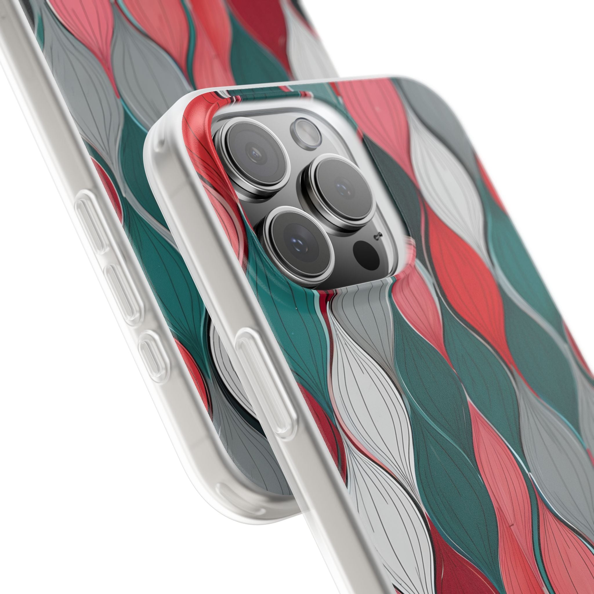 Slate Rose Ripple · Soft Phone Case for iPhone