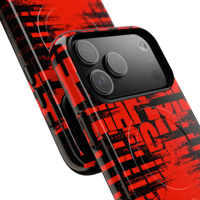 Crimson Redaction · Tough 2.0 Magnetic Phone Case for iPhone · Black