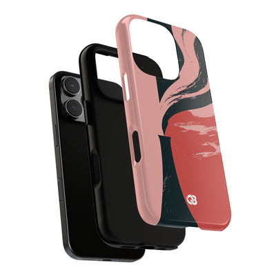 Pink Tough Phone Case for iPhone - Cinder Rose Plume