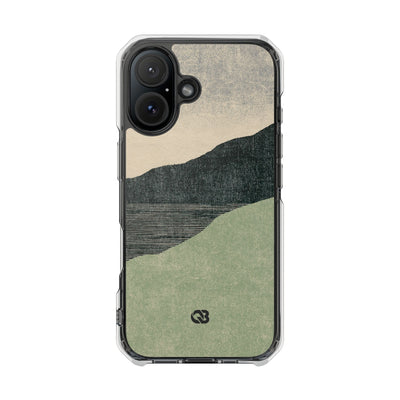 Sage Ridge Horizon · Clear Impact Magnetic Phone Case for iPhone ·  Green