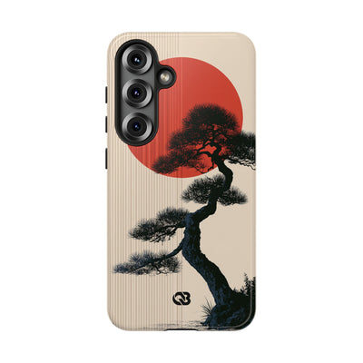 Beige Tough Phone Case for Samsung - Kyoto Crimson Pine