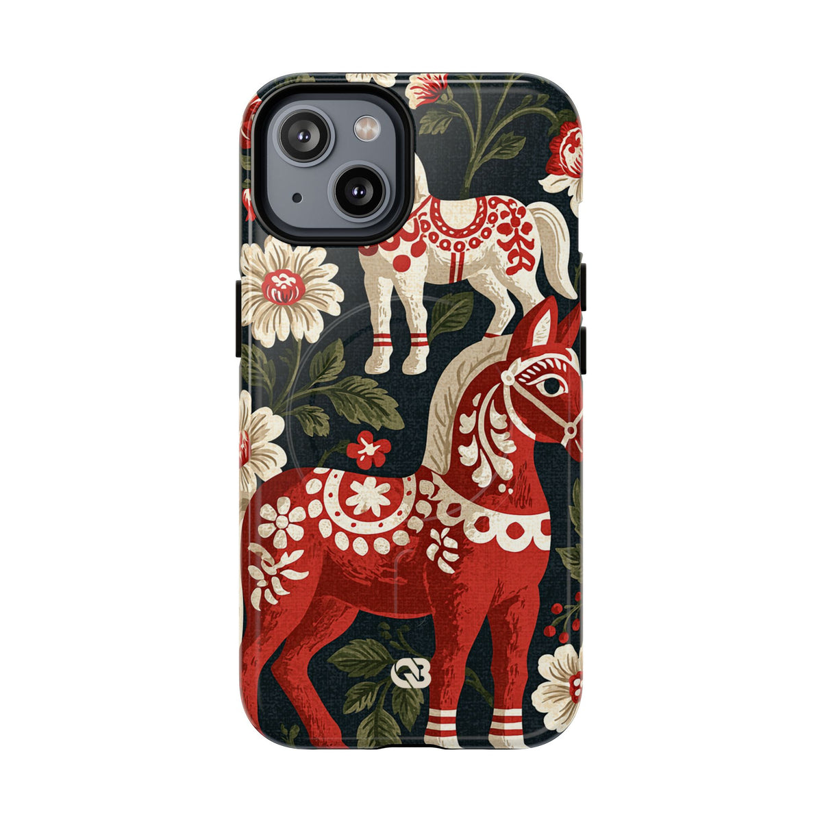 Nordic Dala Meadow · Tough 2.0 Magnetic Phone Case for iPhone · Red