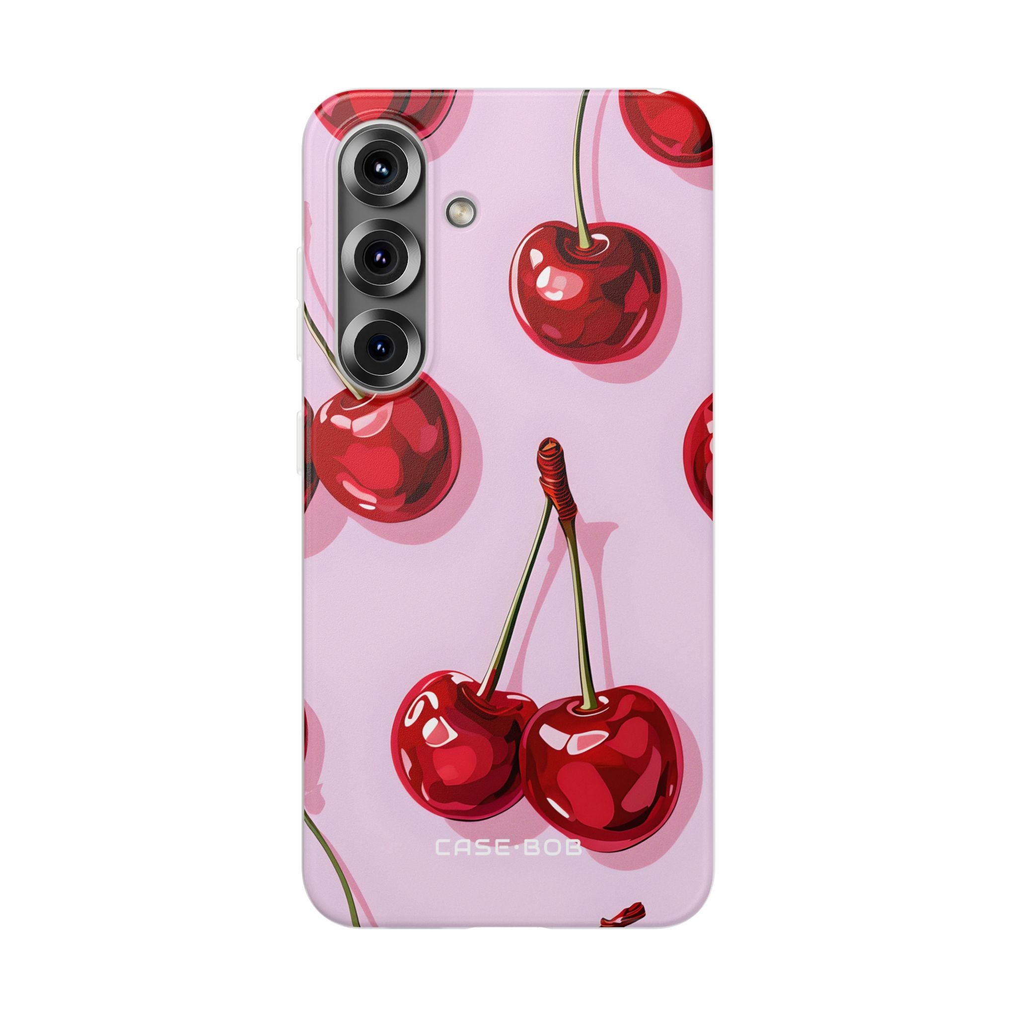 Glossy Cherry Burst Samsung S25 Case - Soft - CASE•BOB