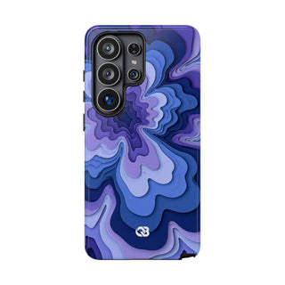 Periwinkle Strata Bloom · Tough Phone Case for Samsung · Purple