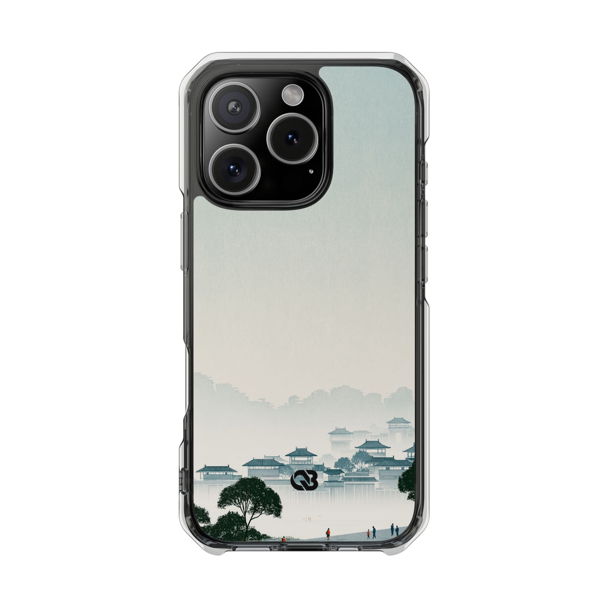 Blue Impact MagSafe Phone Case for iPhone - Mist Valley Pagoda