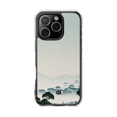 Blue Impact MagSafe Phone Case for iPhone - Mist Valley Pagoda