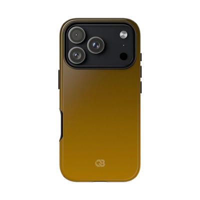 Gold Tough Phone Case for iPhone - Scorched Gold Haze