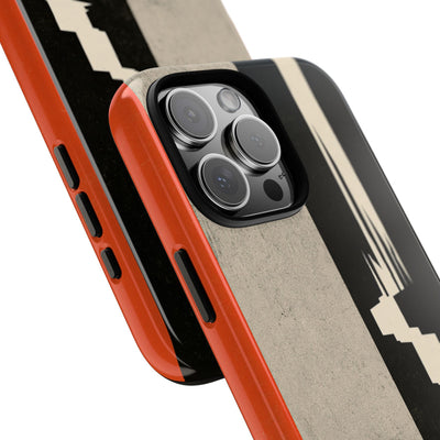 Orange Tough Phone Case for iPhone - Orange Monolith Rift