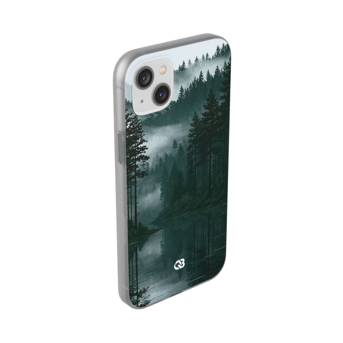 Misty Pine Reflections · Lite Phone Case for iPhone ·  Green