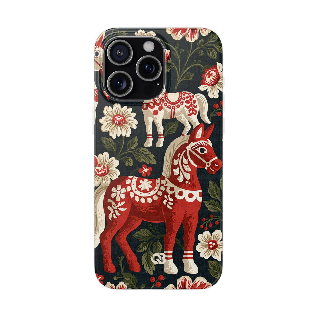 Nordic Dala Meadow · Lite Phone Case for iPhone ·  Red