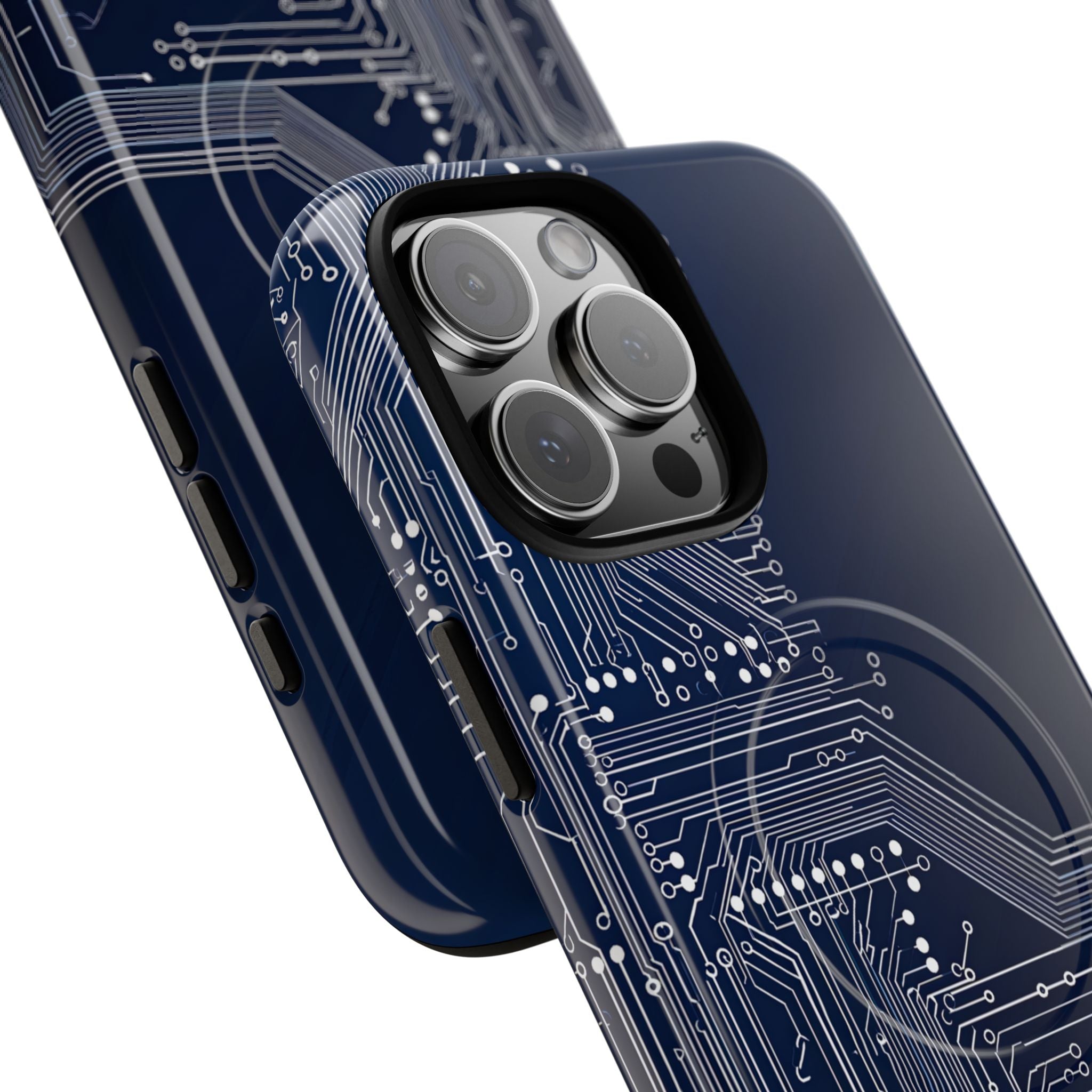 Blue Tough 2.0 Magsafe Phone Case for iPhone - Cobalt Data Stream
