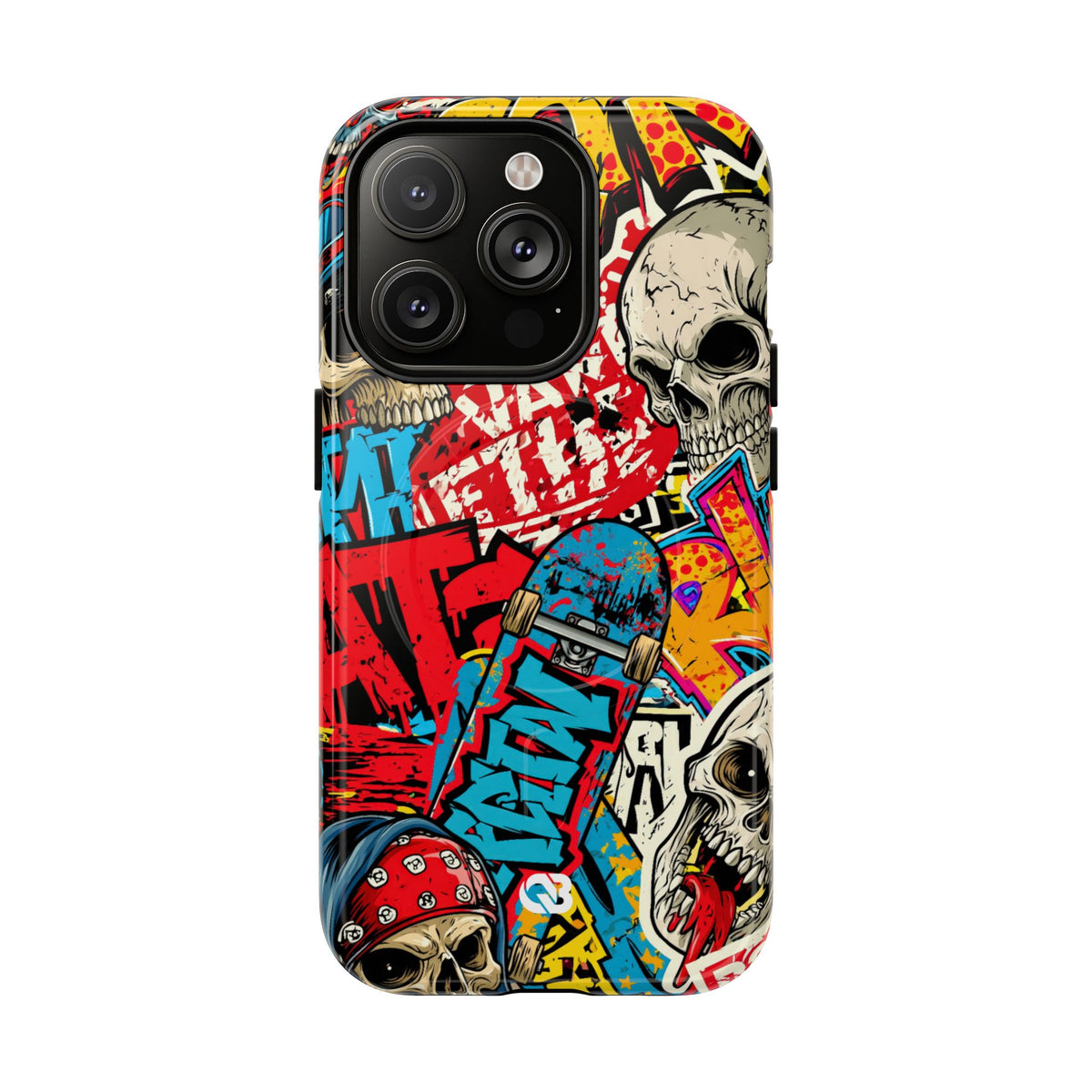 Skate Skull Riot · Tough 2.0 Magnetic Phone Case for iPhone · Red