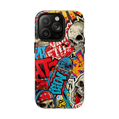 Skate Skull Riot · Tough 2.0 Magnetic Phone Case for iPhone · Red
