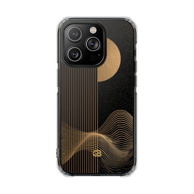 Gold Impact MagSafe Phone Case for iPhone - Gilded Obsidian Dunes