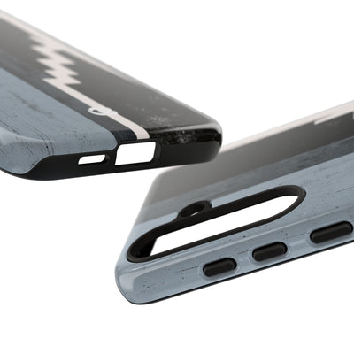 Grey Tough Phone Case for Samsung - Industrial Concrete Void