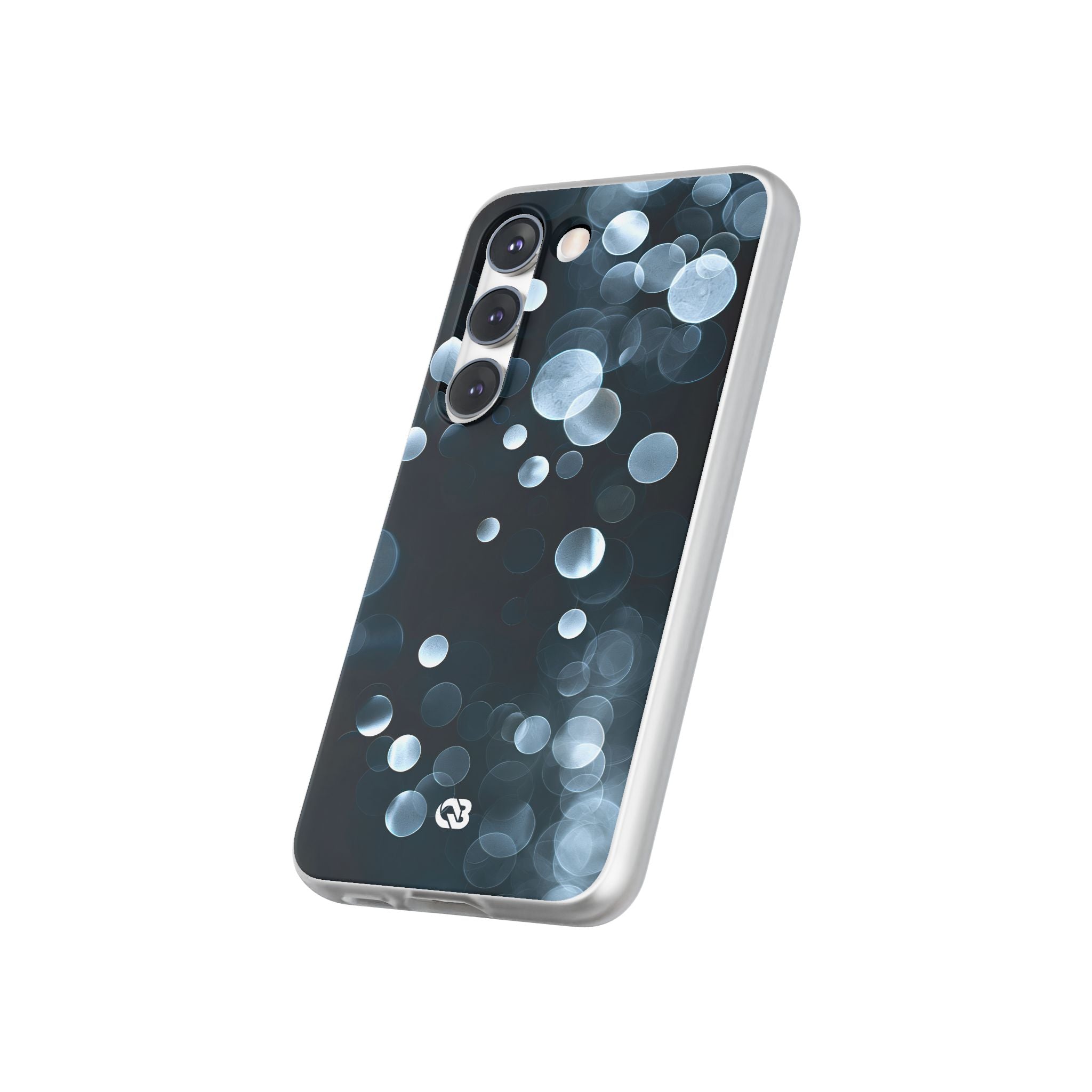 Black Lite Phone Case for Samsung - Silver Orbit Glow