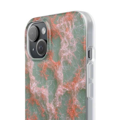 Coral Pixel Matrix · Lite Phone Case for iPhone ·  Green