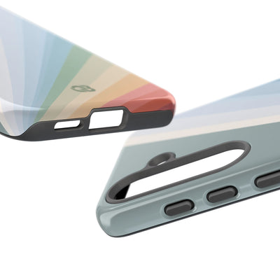 Green Tough Phone Case for Samsung - Sage Prism Beam