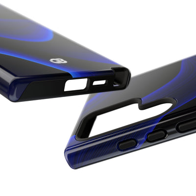 Blue Tough Phone Case for Samsung - Electric Cobalt Flow