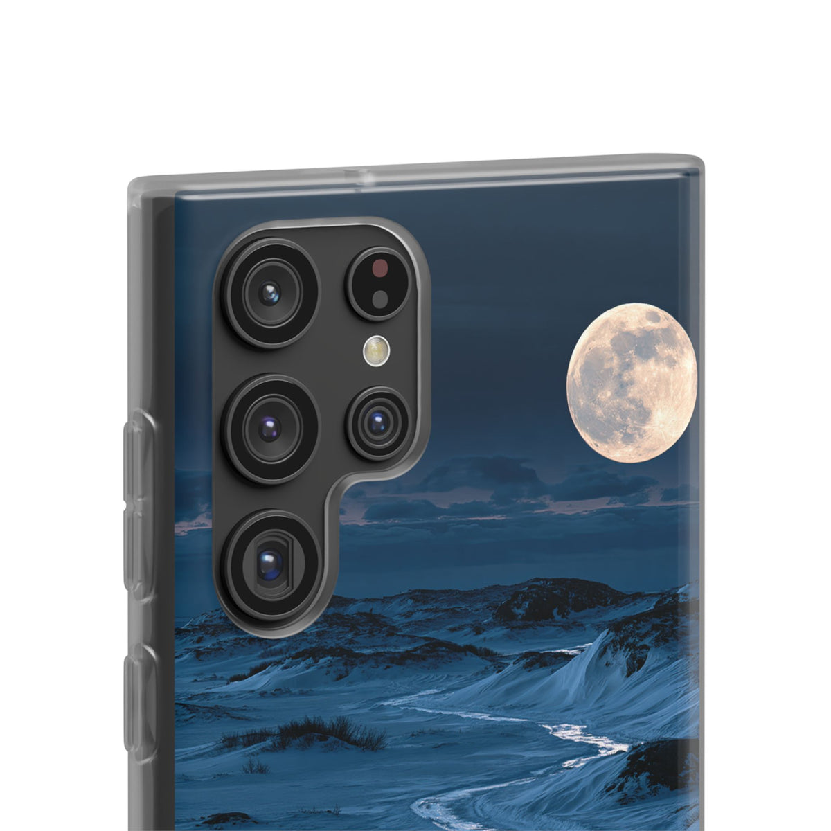 Arctic Moon Drift · Lite Phone Case for Samsung · Blue