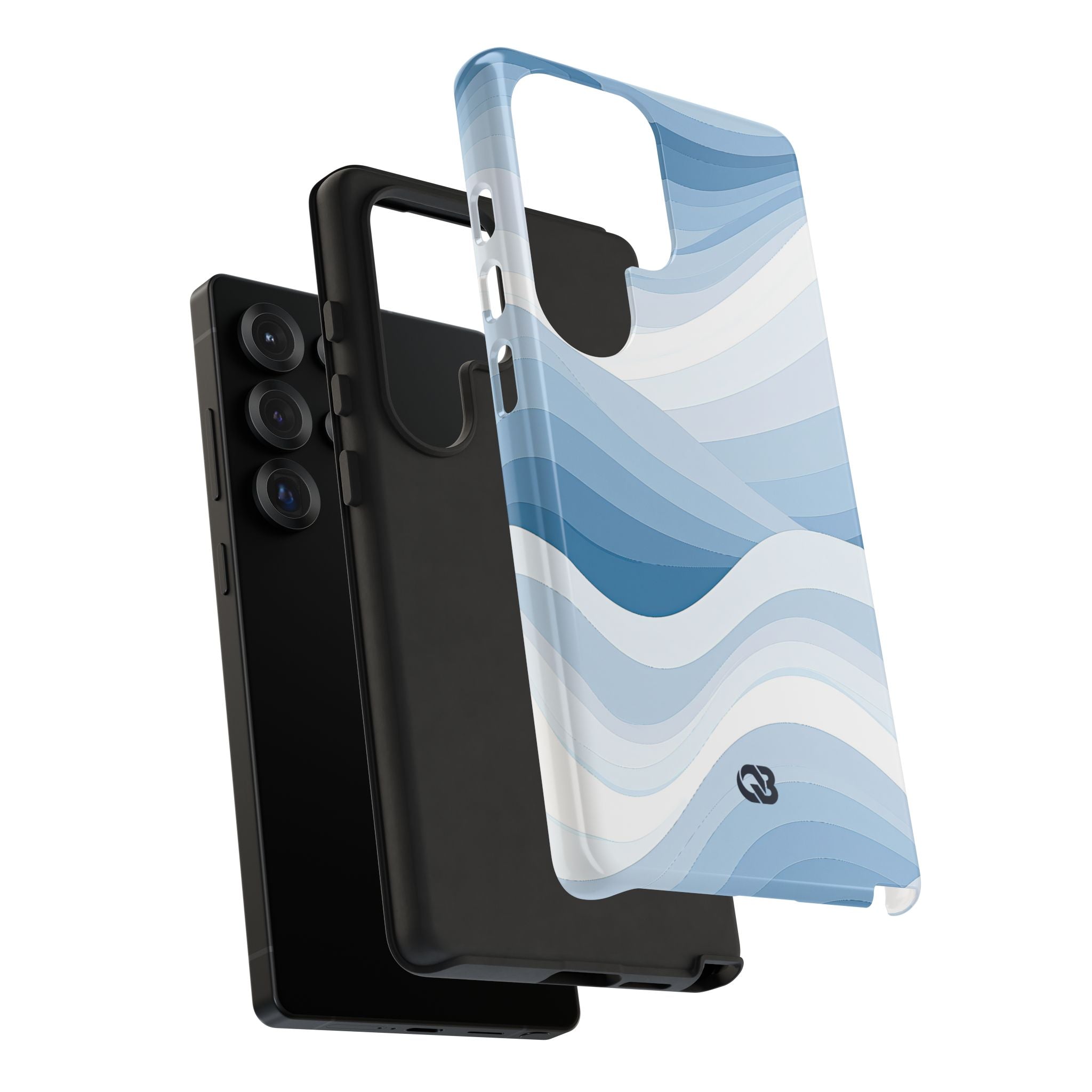 Blue Tough Phone Case for Samsung - Glacial Indigo Flow