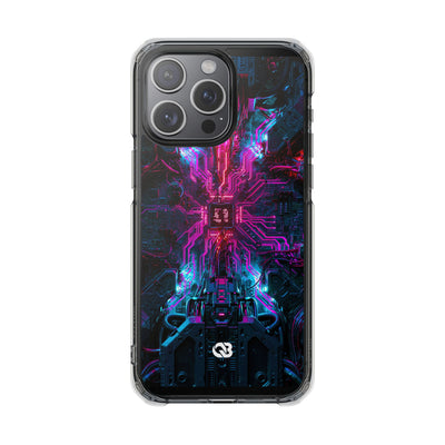 Neural Circuit Core · Clear Impact Magnetic Phone Case for iPhone ·  Black