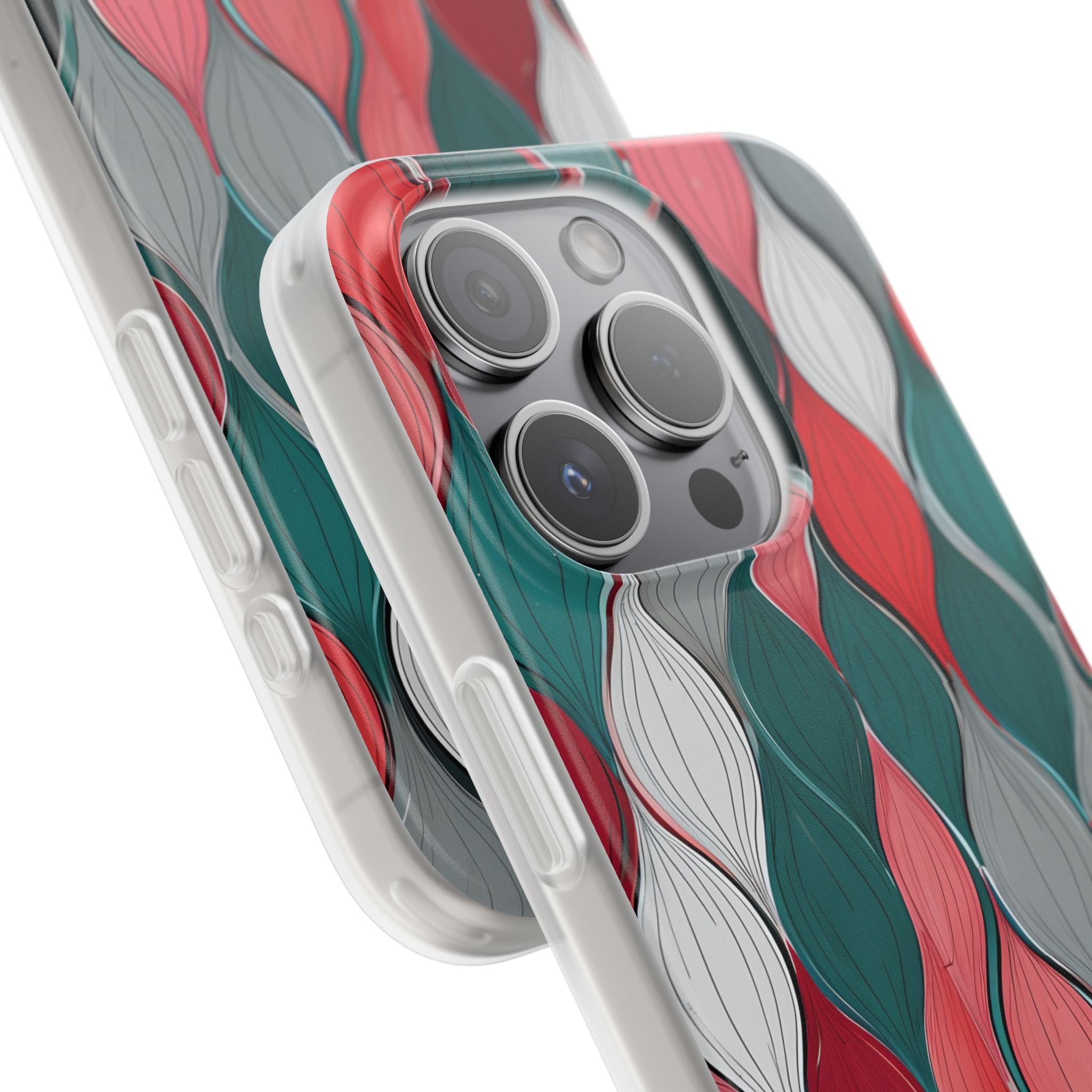 Slate Rose Ripple · Soft Phone Case for iPhone