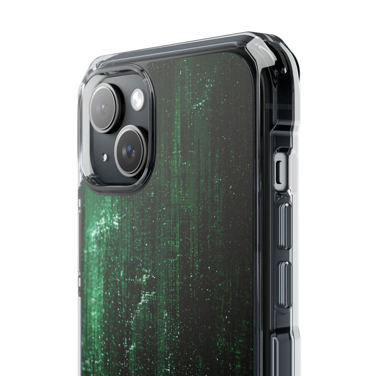 Emerald Void · Clear Impact Magnetic Phone Case for iPhone ·  Green