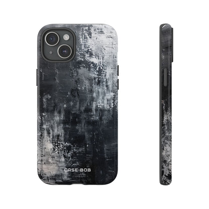 Texturiertes Blackscape iPhone 15 Plus Case - Tough
