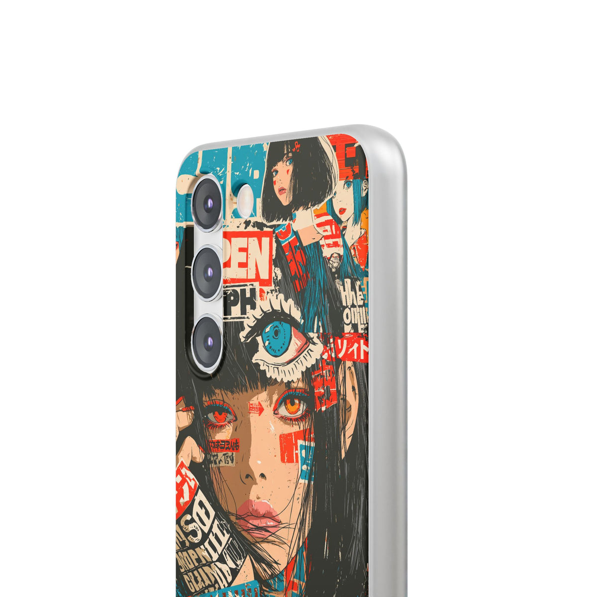 Shibuya Street Collage · Lite Phone Case for Samsung · Red